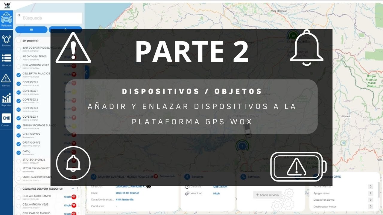 02. DISPOSITIVOS / OBJETOS | AÑADIR Y ENLAZAR DISPOSITIVOS A LA PLATAFORMA GPS WOX