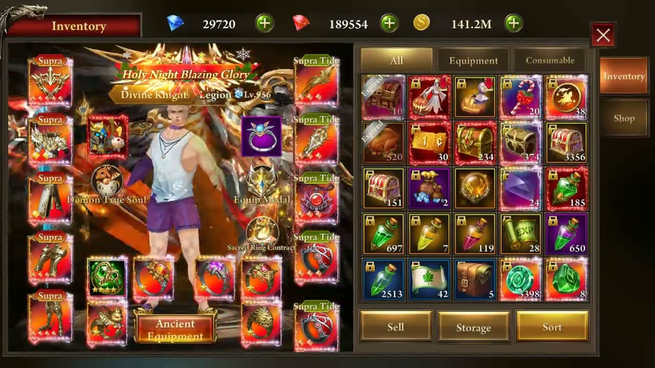 Activating Holy Night Blazing Glory (Title) | Era of Celestials