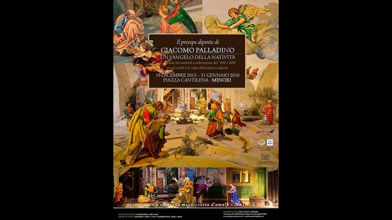 il presepe dipinto un Vangelo della Natività   Minori   costa d'Amalfi  video