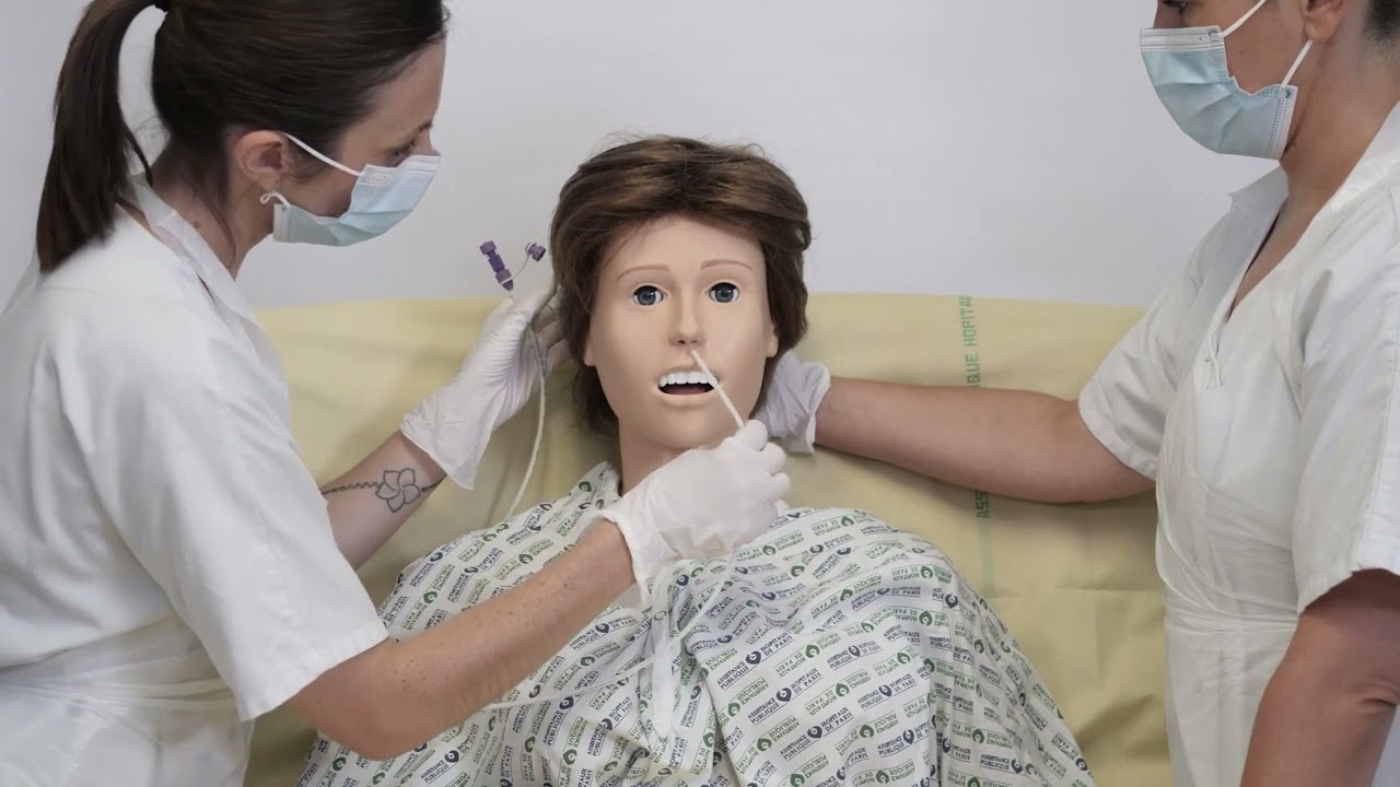 Pose de sonde nasogastrique d'alimentation