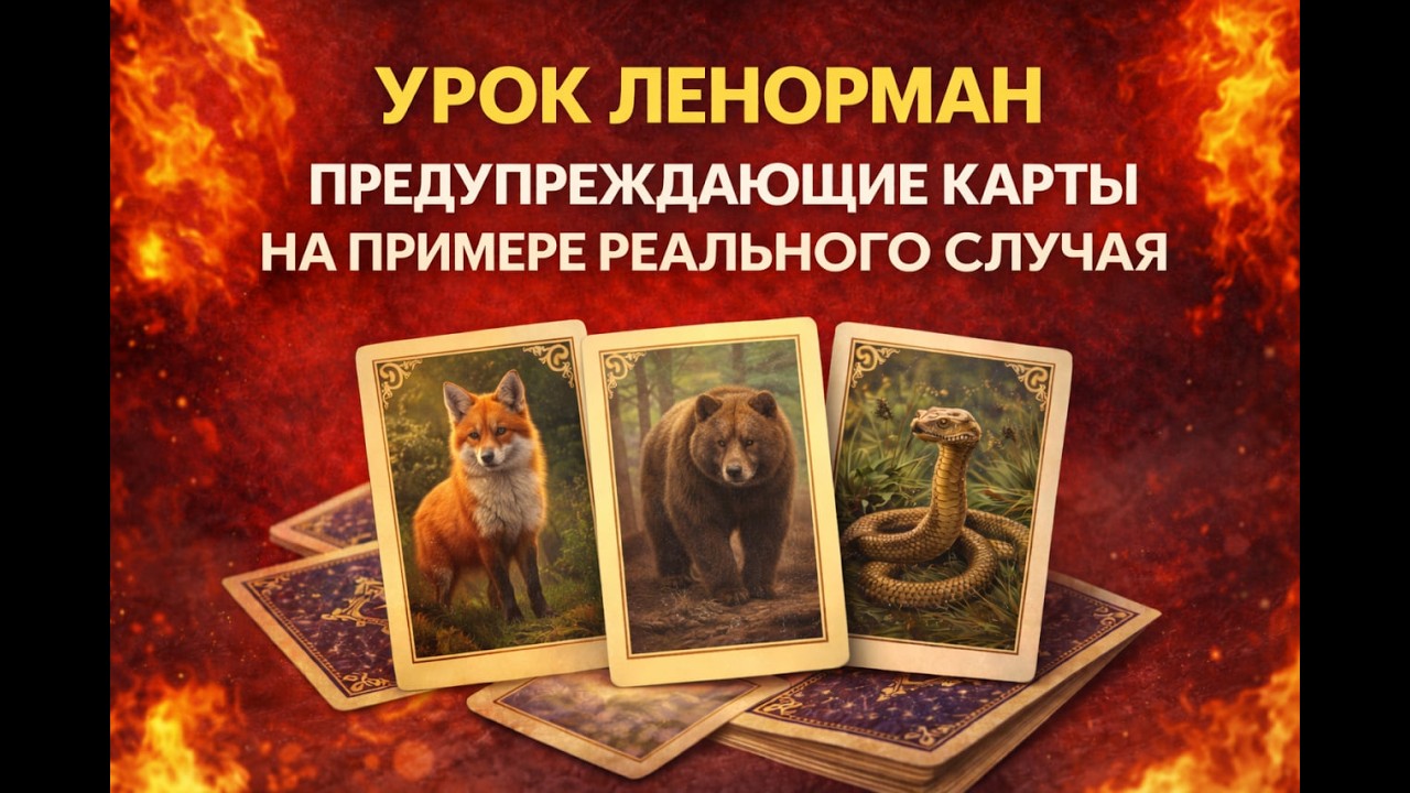 ⚡Намерения мужчины: урок Ленорман на живой судьбе - предупреждающие карты помогли заметить неладное.