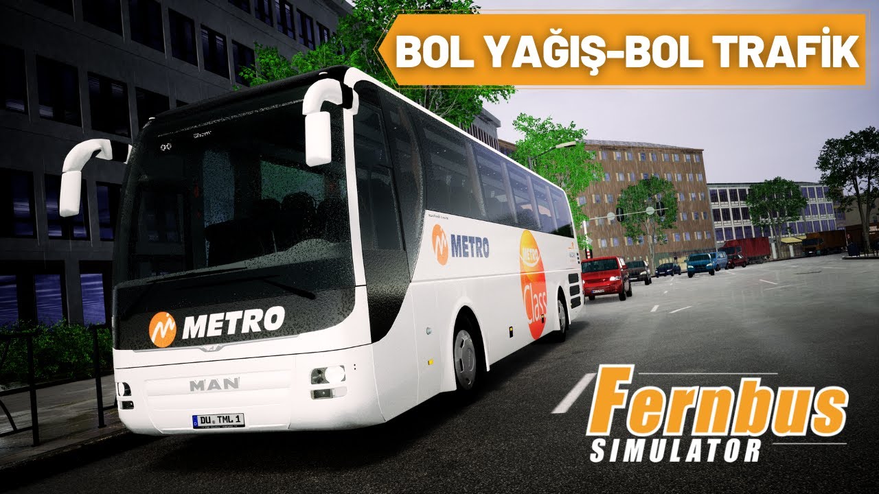 BOL YAĞIŞ/BOL TRAFİK | Fernbus Simulator | Brüksel-Gent | Man Lion's Coach