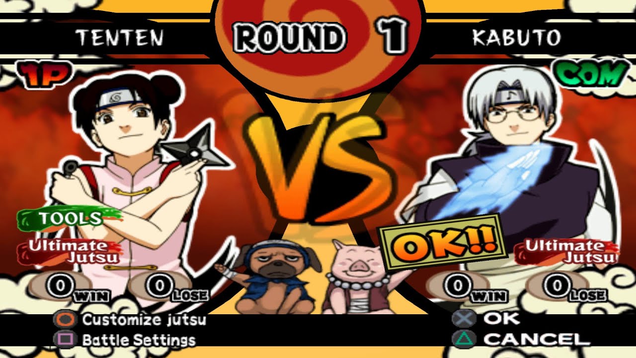 Tenten (Clássico) VS Kabuto (INSANE) - Naruto Shippuden Ultimate Ninja 4