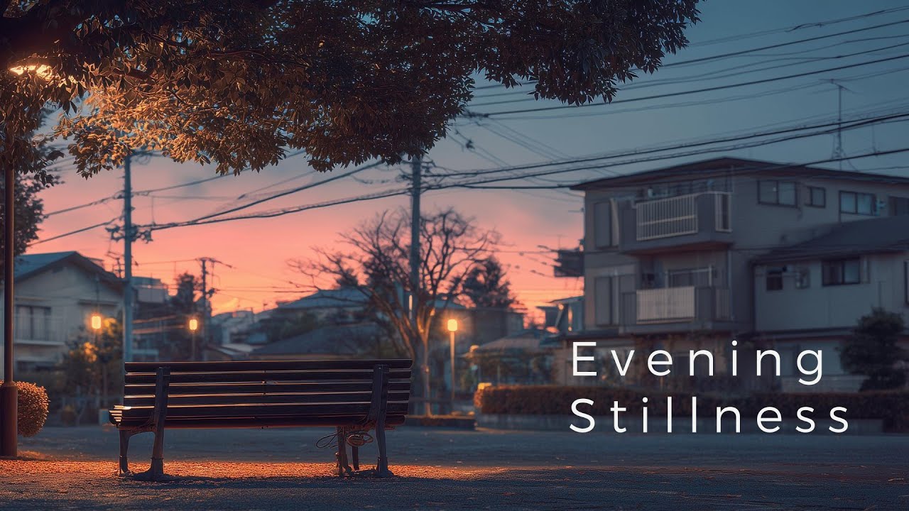 Quiet Park at Dusk in Japan | Minimal Piano Ambient for Study & Focus