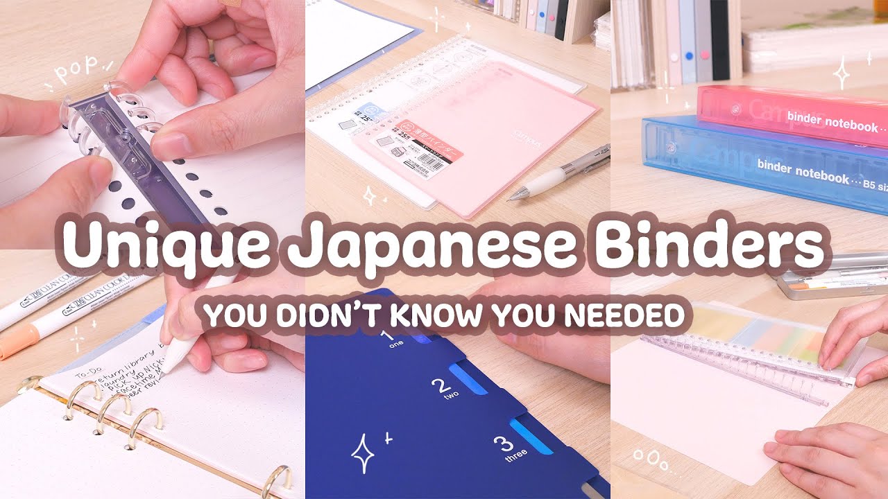6 Unique Japanese Binders You Didn't Know You Needed 📒