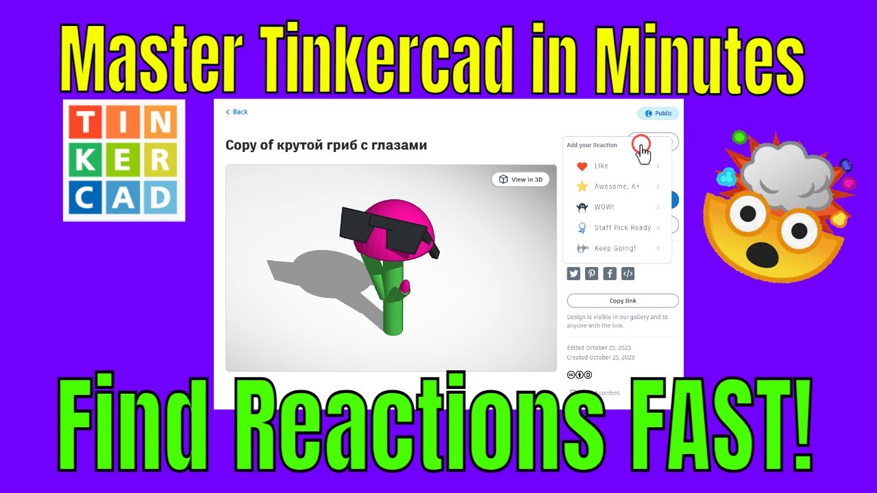 Find Tinkercad Reactions Super Fast with 1 Trick in your Notifications