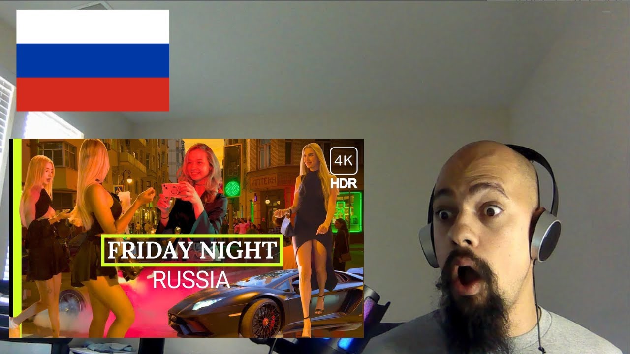 First Time Reacting to Nightlife Moscow: Beautiful Girls Cars Vibes Friday Night in Russia