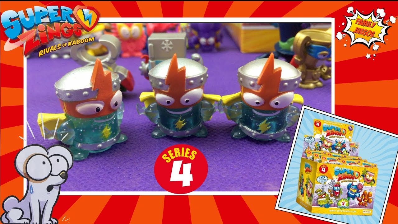 SuperZings series 4 unboxing caja de 50 sobres  - KID KAZOOM REPETIDO!!
