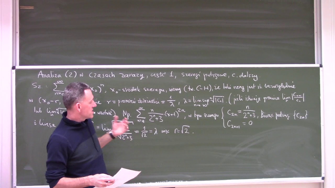 Analiza 2 w czasach zarazy, część 1, szeregi potęgowe