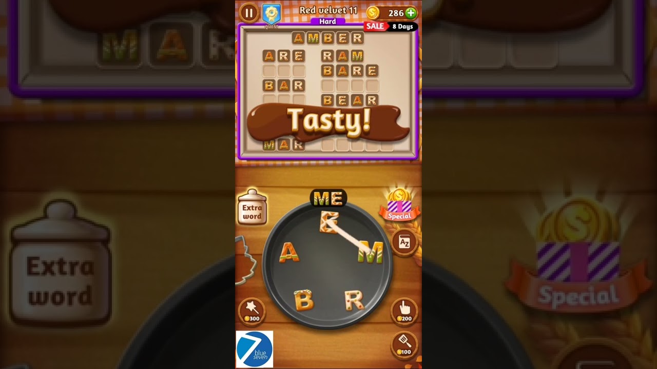 Word Cookies Red Velvet 🍰 Level 1-20 / Talented Chef | Word Cookies Game Answers | #Blue7