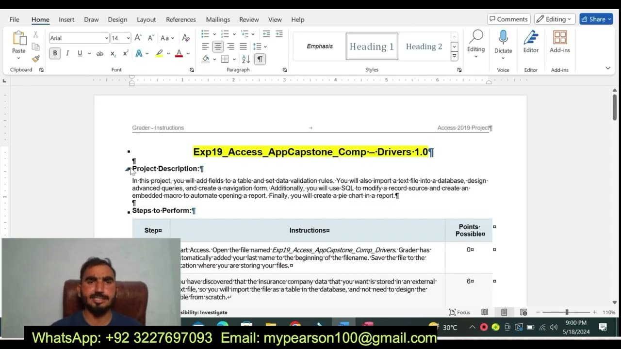 Exp19 Access AppCapstone Comp &ndash; Drivers 1 0 Access Application Capstone Driver | @MyitlabTutor512