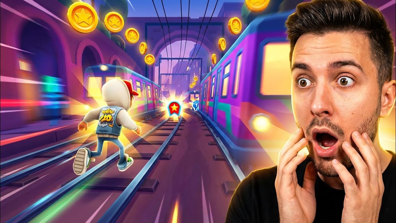 Subway surfer game play / ella run  / Total score 15400 😲