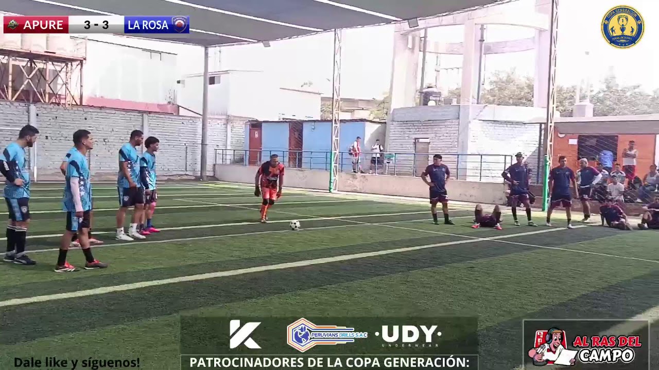 🏆 COPA GENERACIÓN 
➡️ ELIMINATORIAS 
⚽ APURE 🆚 LA ROSA ⚽
🏟️  JULIO C TELLO
🎥🎙️ AL RAS DEL CAMPO
