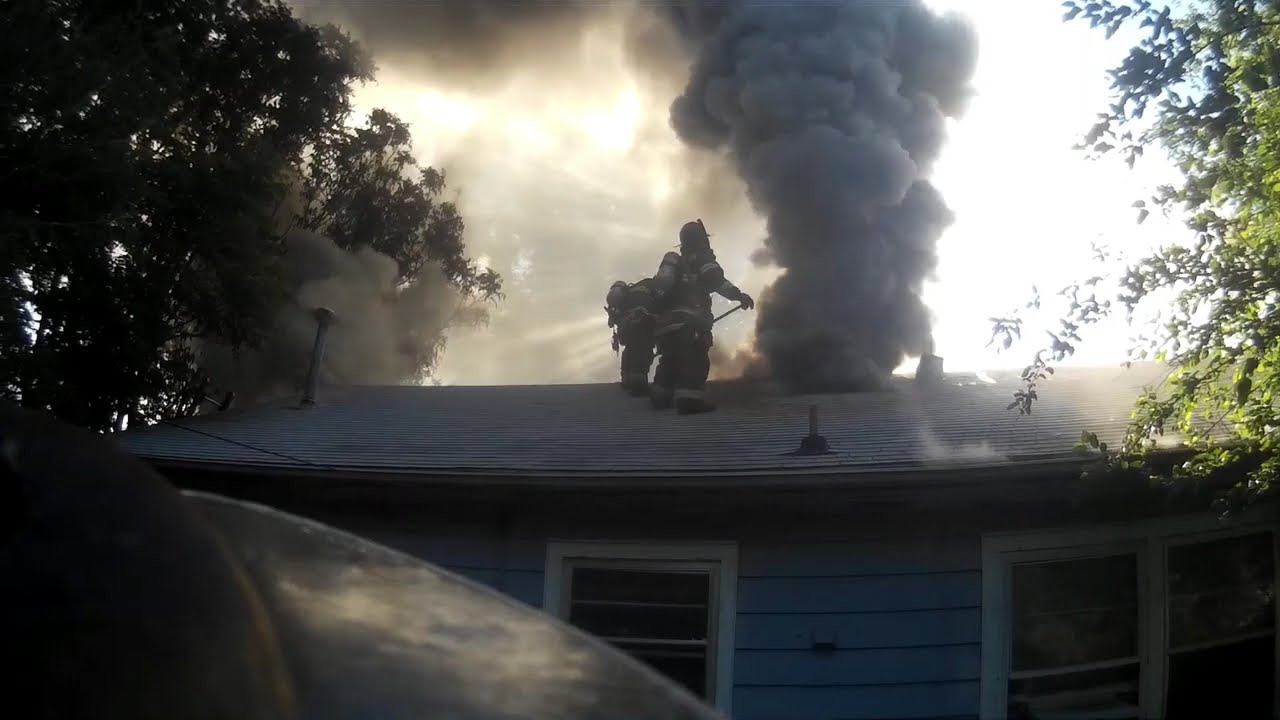 FIRE CAM Helmet Cam Firefighting clips #3 Wichita Fire