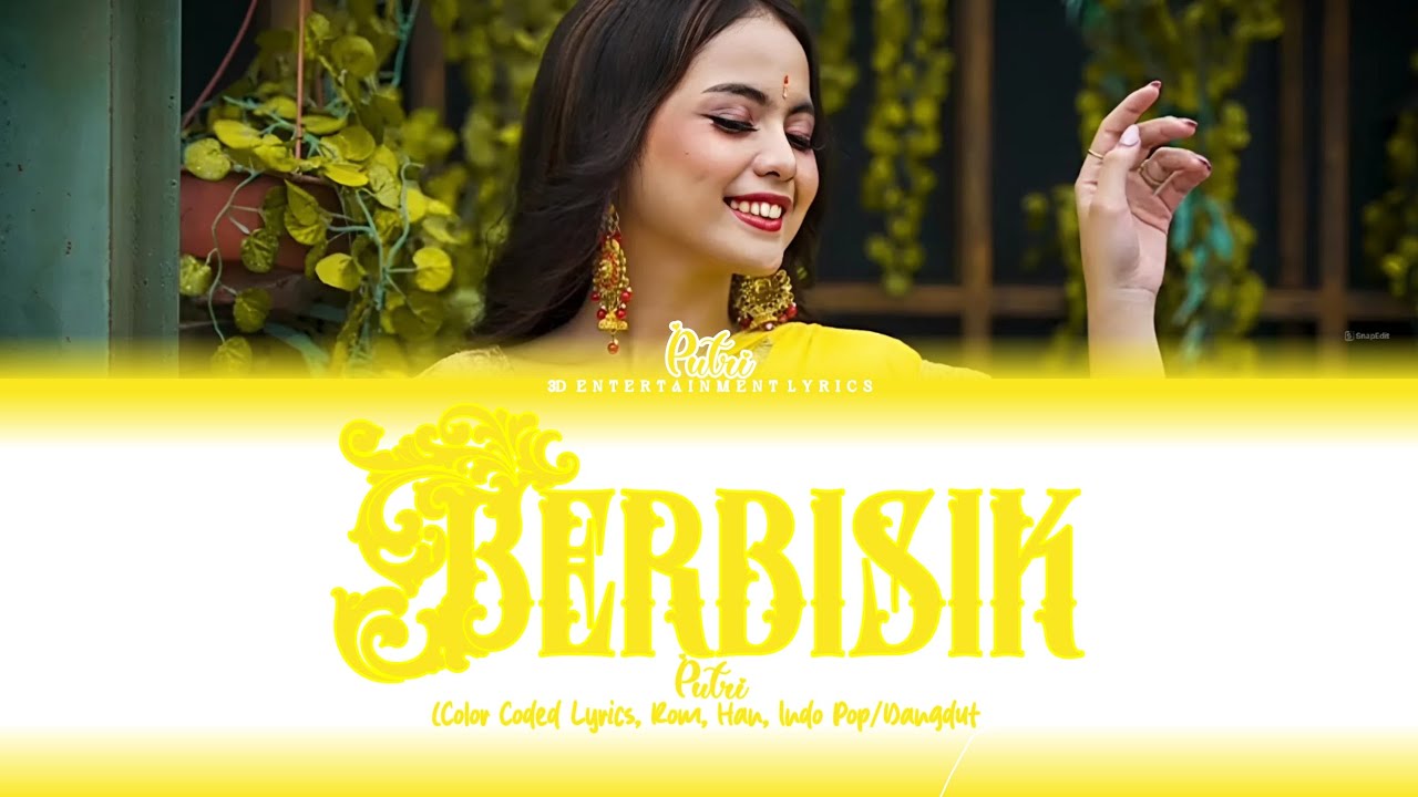 Putri - Berbisik | Official Music Lyrics Video ( Color Coded Lyrics )