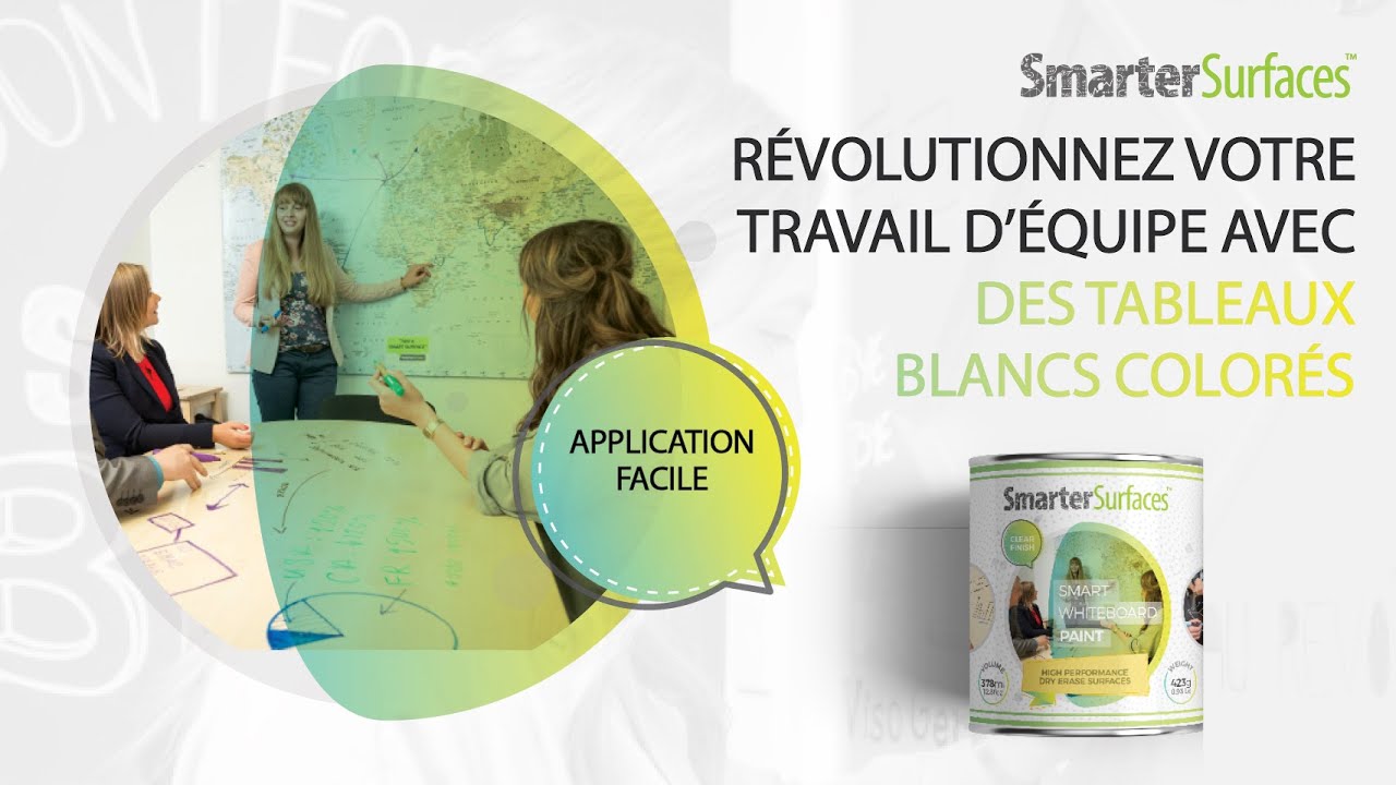 Comment Appliquer la Peinture Tableau Blanc (Blanc/Transparent) | Smarter Surfaces