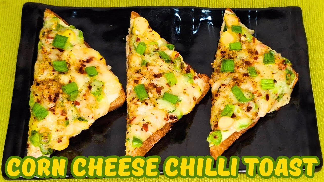 Corn Cheese Chilli Toast 🌽 | Sandwich Recipe 🍕 | Toast Recipe 🥪 | Bread Recipe 🍞 | Bread Pizza 🍔