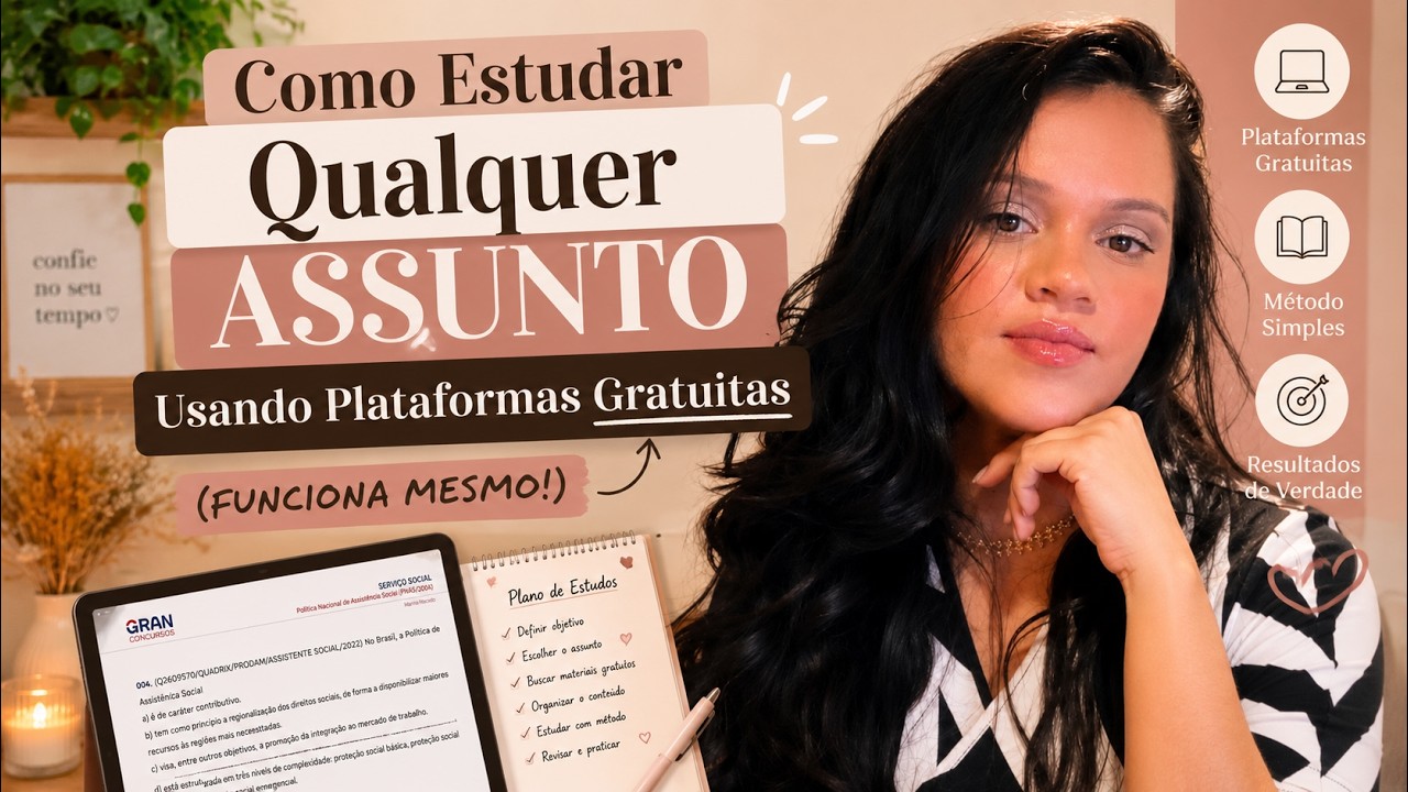 Como Estudar Qualquer Matéria Usando Só Plataformas Gratuitas (FUNCIONA MESMO!)