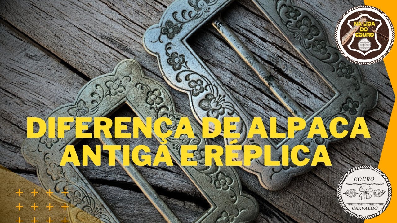 DIFERENÇA DE FIVELA ALPACA ANTIGA E ALPACA RÉPLICA #nalidadocouro #alpaca #zinabre #eberle #corneta