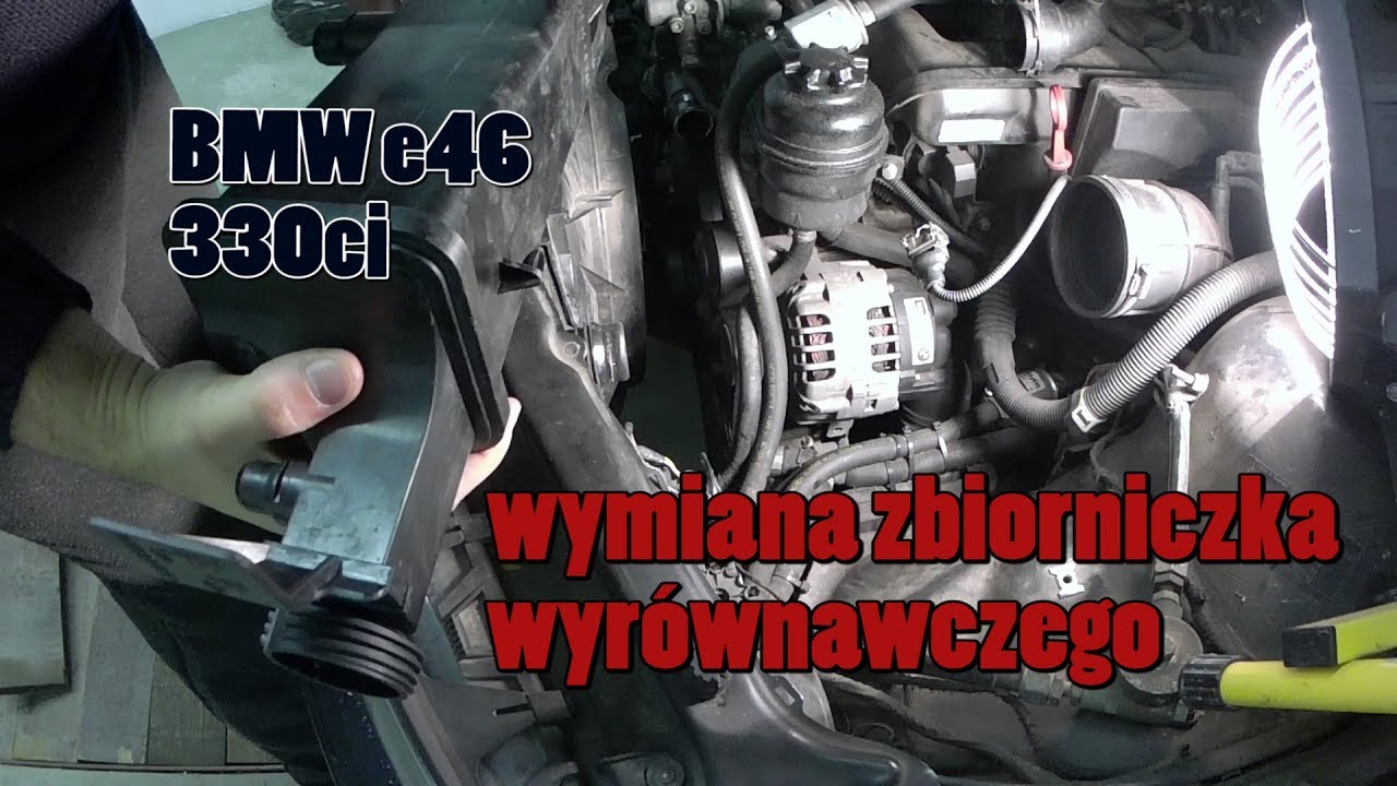 BMW e46 wymiana zbiorniczka wyrównawczego