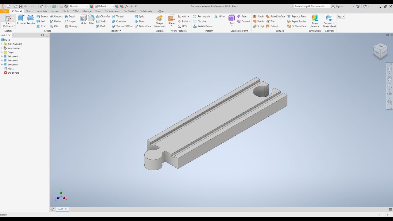 Autodesk Inventor: Проект мини-поезда — железнодорожные пути