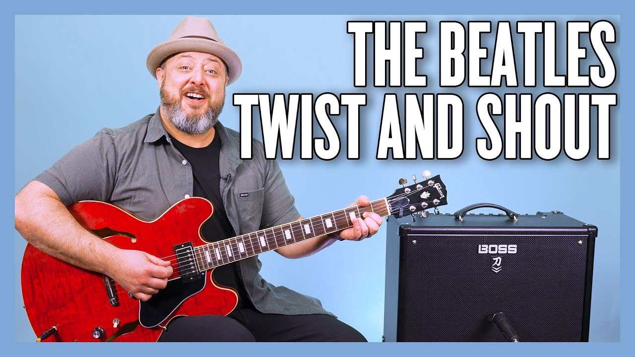 Урок игры на гитаре в стиле The Beatles Twist and Shout + обучающее видео