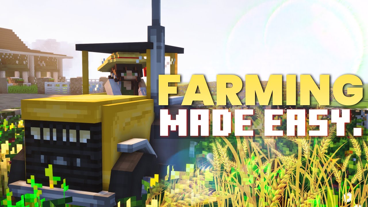 FARMING MADE EASY 🚜 DragN's Little Tractor on Minecraft