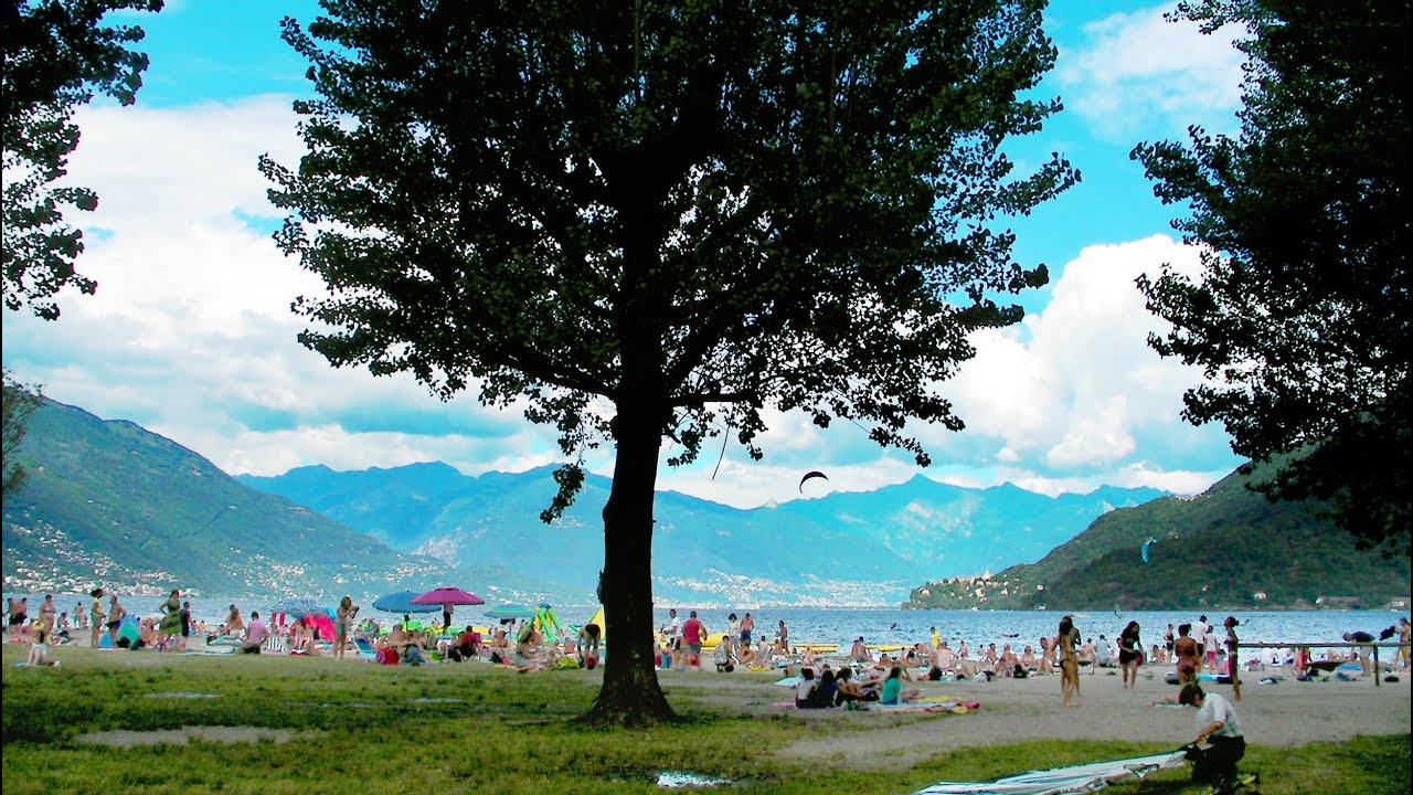 Cannobio Beach Lago Maggiore HD
