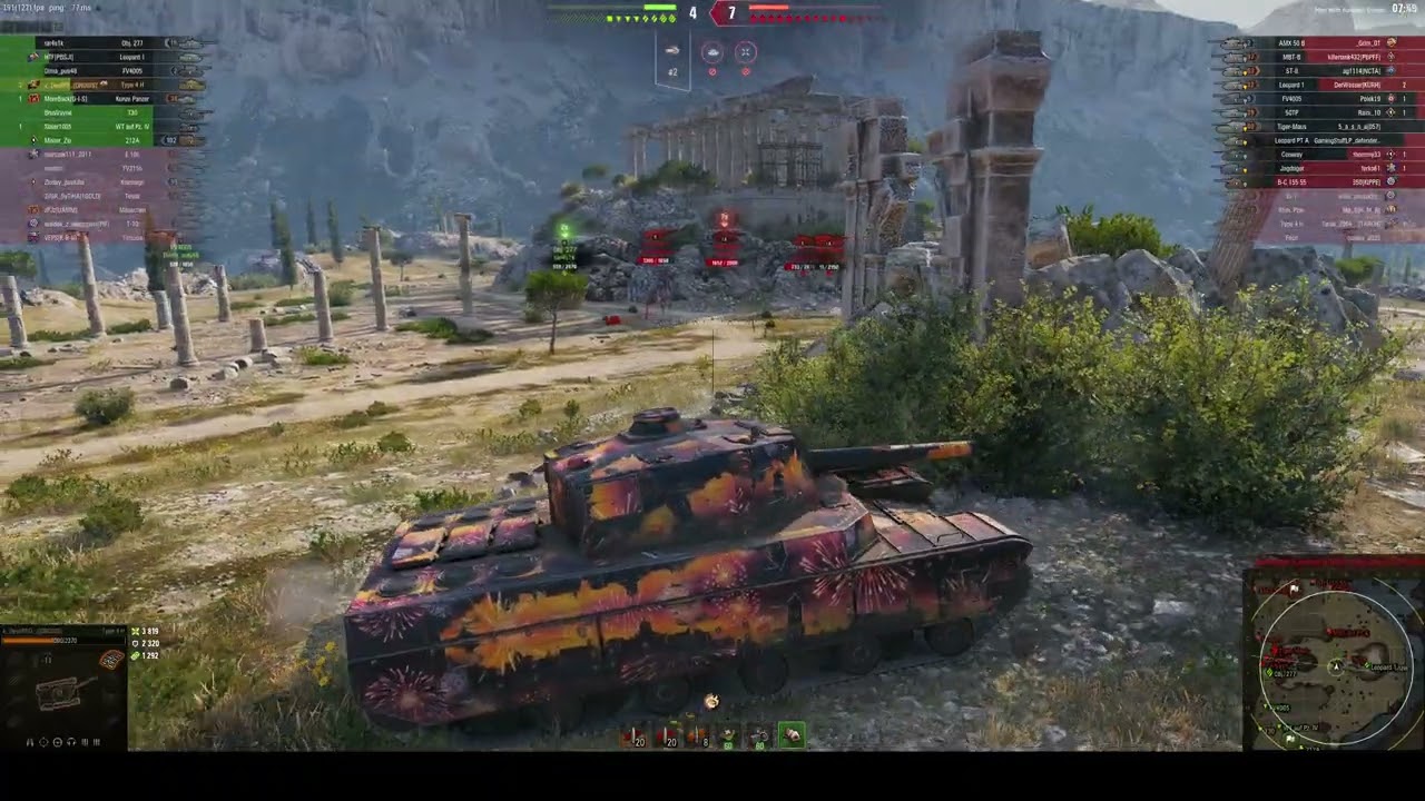 Type 4 Heavy - 6 820 damage / 5 kill / 2 880 blocked / 2 250 assist