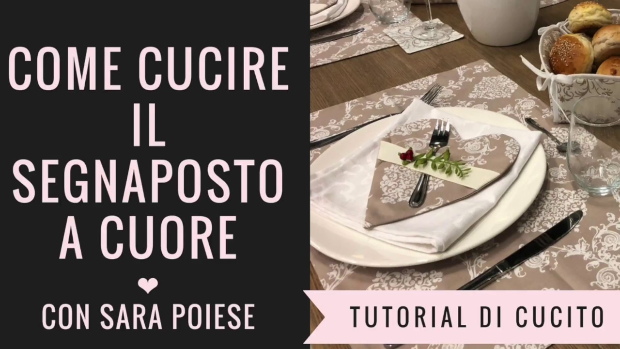 Come cucire il segnaposto a cuore con stoffa e ovatta, con Sara Poiese
