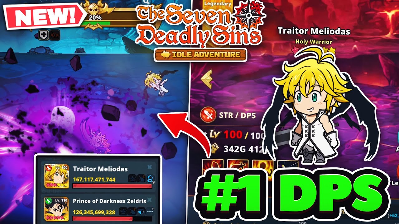 TRAITOR MELIODAS THE NEW #1 DPS? SHOWCASE! | 7DS: Idle Adventure!