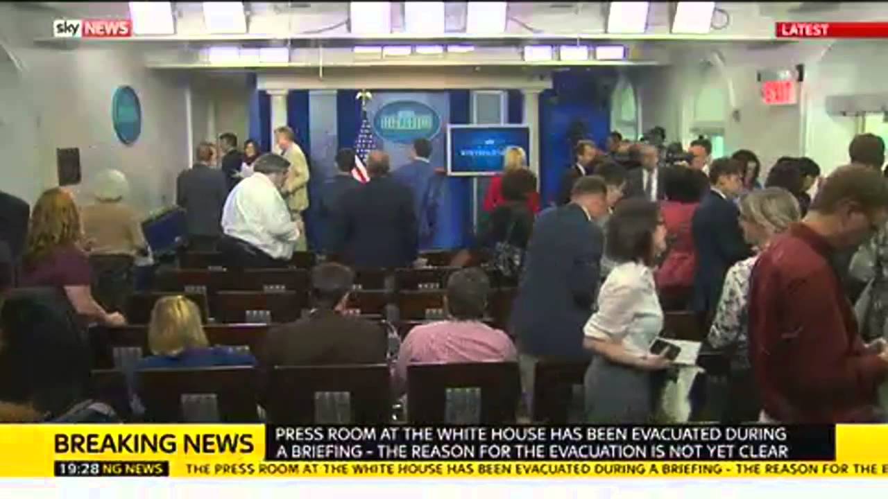 White House Press Room Evacuation