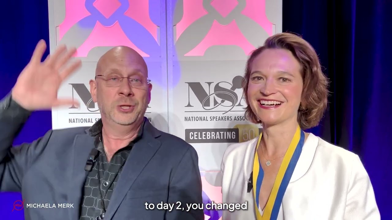 Michaela Merk CSP Ceremony USA - The Premium Speakers Agency