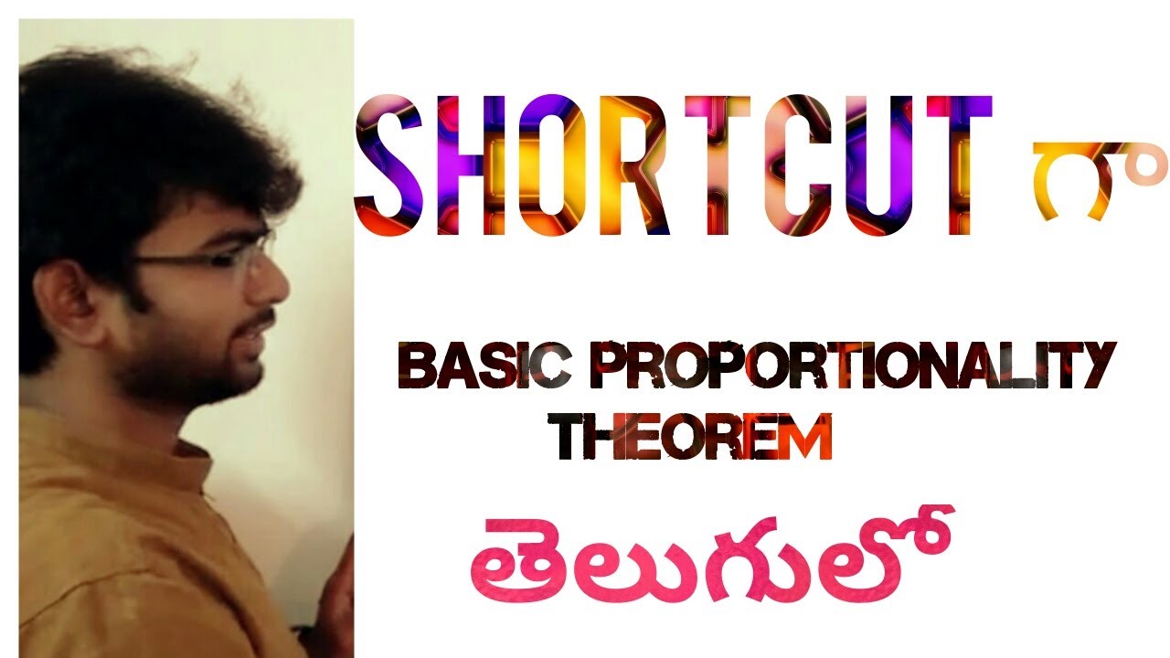 Basic proportionally theorem, Thales theorem, Geometry,math, similar triangles,class10,BPT in Telugu