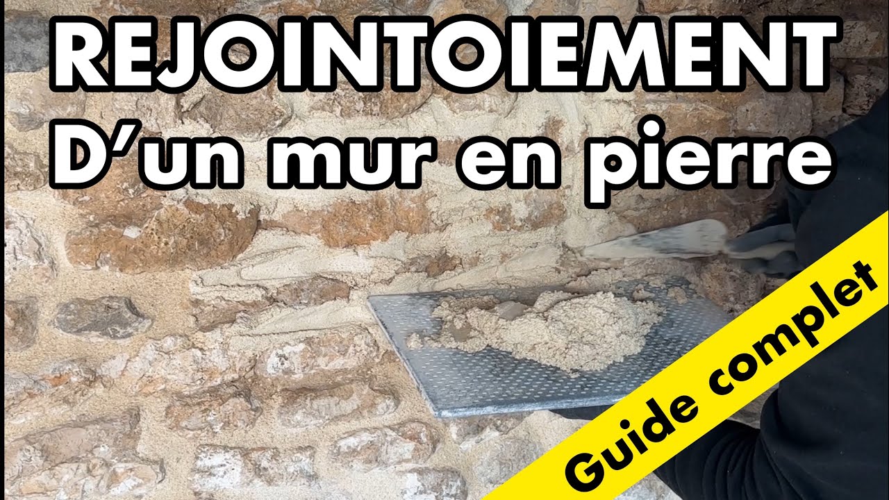 Rejointoiement d'un mur en pierre à la chaux aérienne, étape par étape - Ep.1 