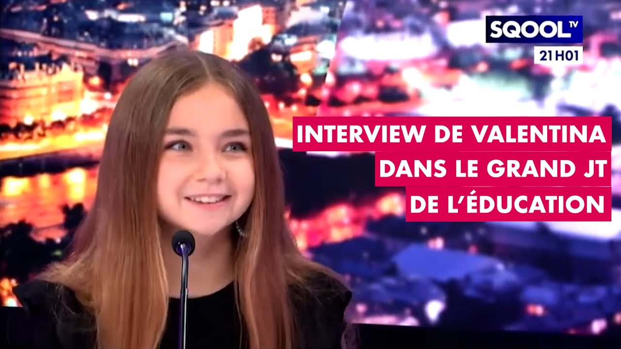 Interview de Valentina dans le Grand JT de l'Éducation