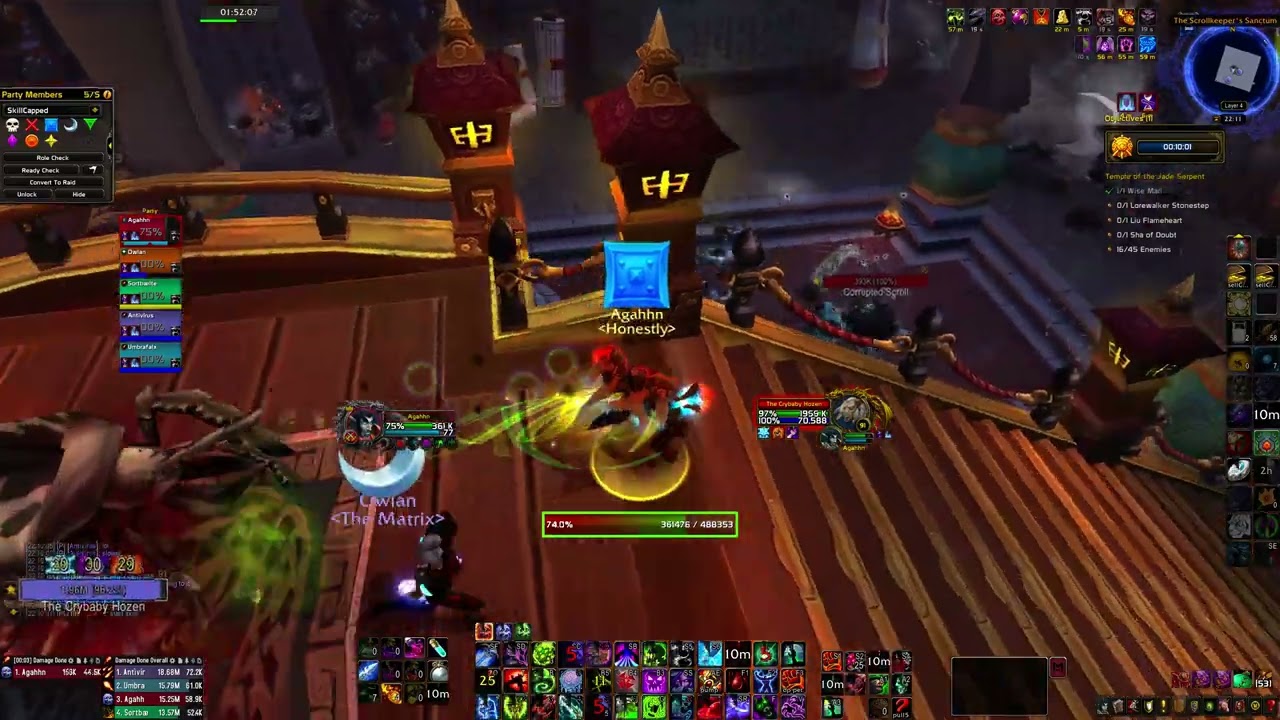 Temple of the Jade Serpent GOLD Run | Blood DK Speedrun | MoP Classic Dungeon Clear | Agahhne