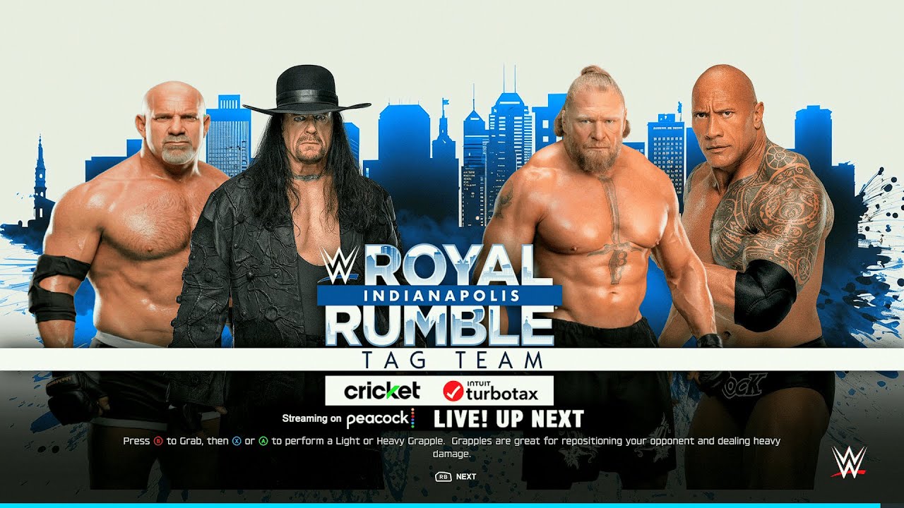 WWE 2K25 - Goldberg/Taker vs. Lesnar/Rock - Unbreakable Stables, Dream Factions Collide