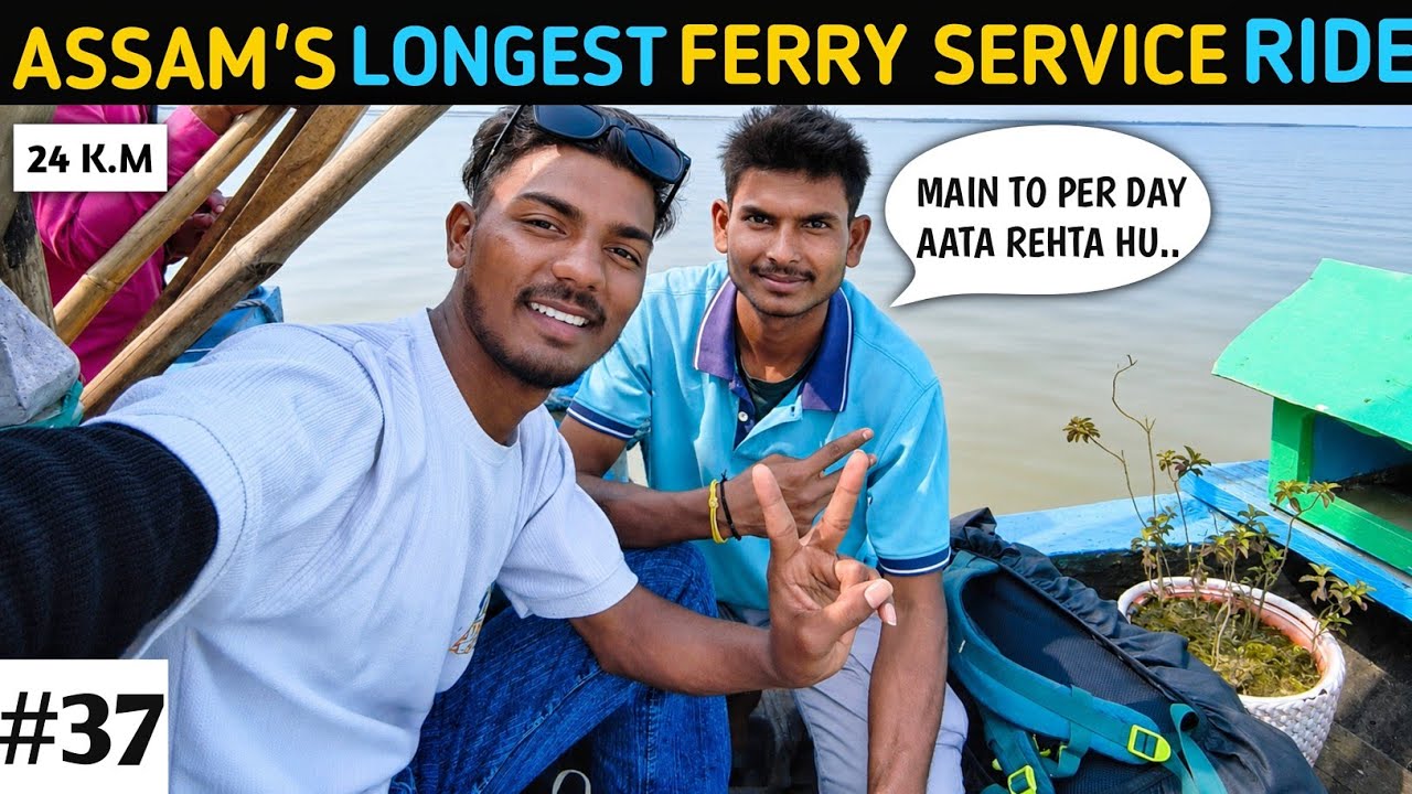 Assam's Longest Ferry Service | Jorhat To Majuli Island 🏝️| 24 KM Brahmaputra River Journey