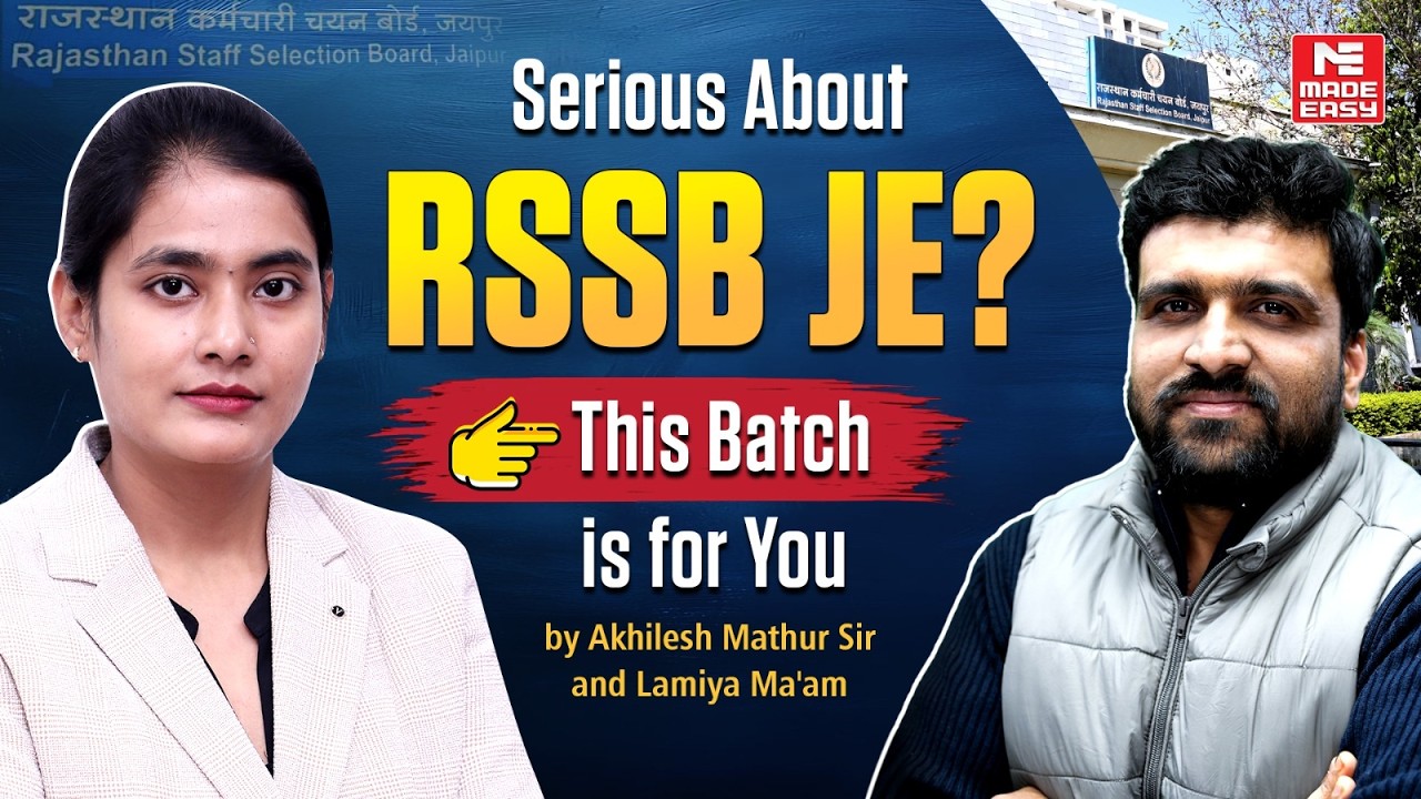 RSSB JE 2026 Preparation Starts NOW | 50% OFF Batch You Can&rsquo;t Miss!