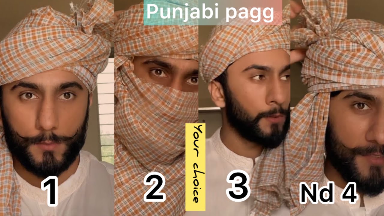 How To Tie 4 Style Punjabi Paghre || Turban Tutorial | majid shah