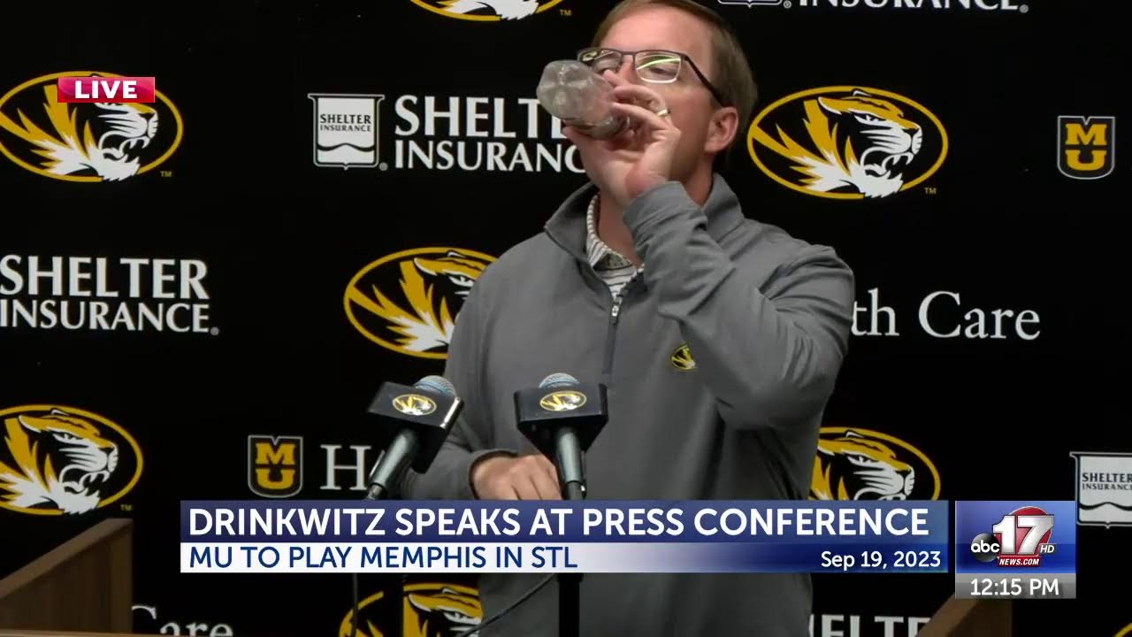 Full press conference with Mizzou football coach Eli Drinkwitz ahead of MU's game against Memphis