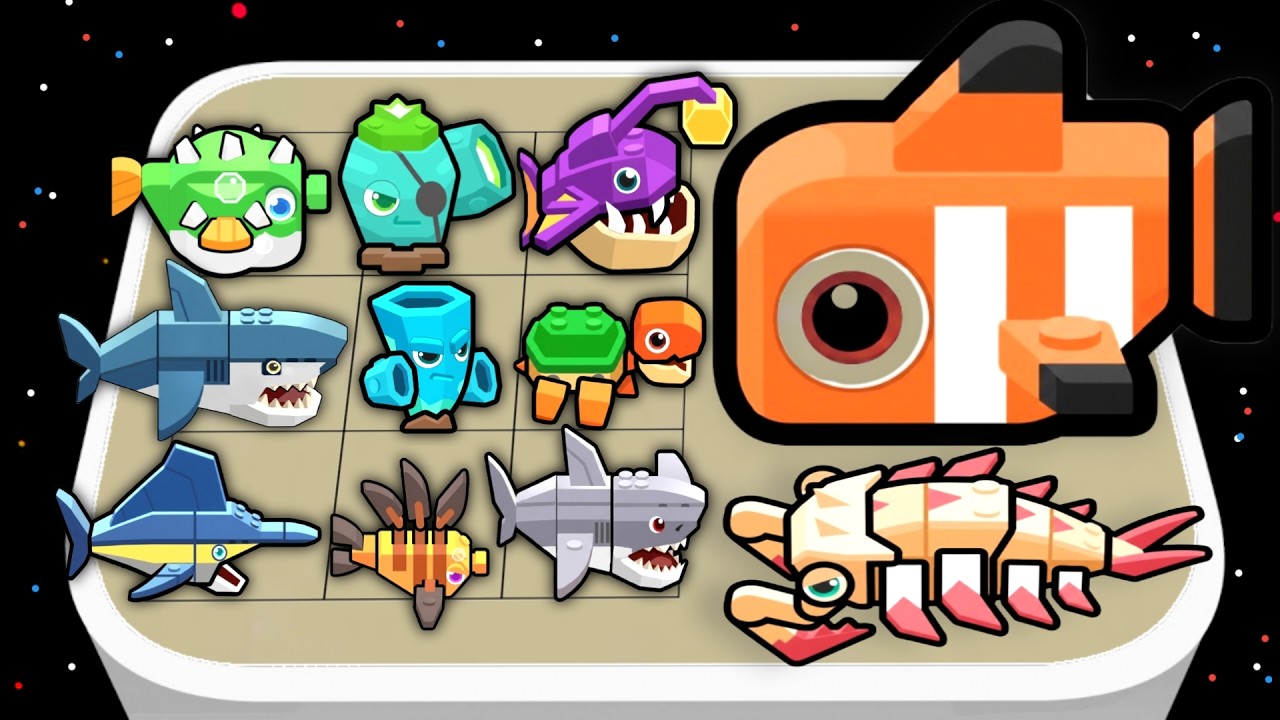 Merge Deep Sea Monster  Battle - Merge Fish Evolution 3D, Sea Creatures vs Fish Army