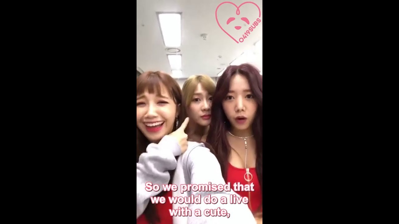 [0419SUBS] 180710 Eunji's Instagram Live (feat. Apink)