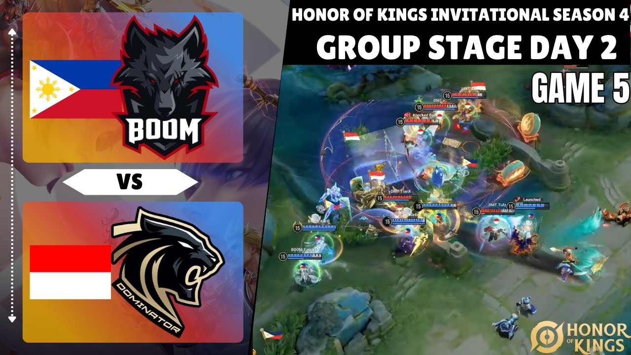 🇵🇭 BOOM Esports vs 🇮🇩 DOMINATOR ESPORTS | GAME 5 | HIGHLIGHTS | KSI4 | Group Stage Day 2