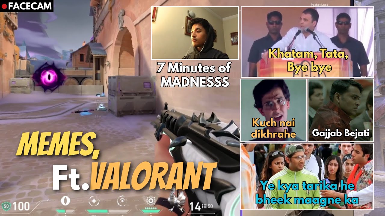 When MEMES TAKE OVER VALORANT || 7 Minutes of FUN VALORANT GAMEPLAY || Ft.Memes