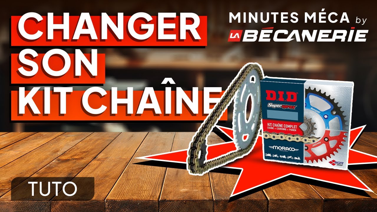Tuto mécanique - Comment changer son kit chaîne moto ?