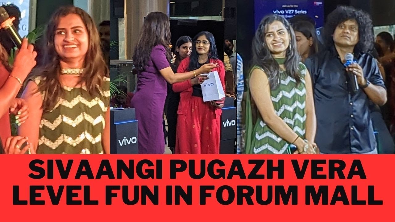 Sivaangi Pugazh Vera level fun | forum mall | Vivo