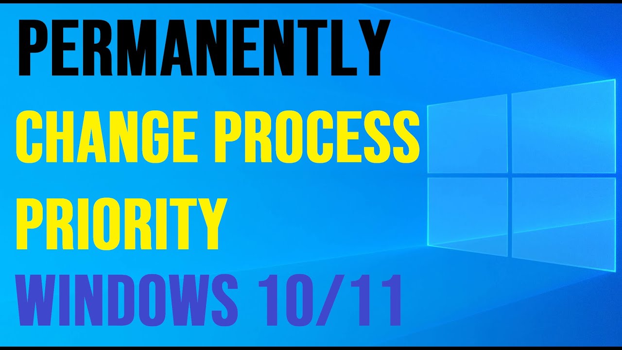 Permanently Change Process Priority Windows 10/11 | NO TOOLS USED