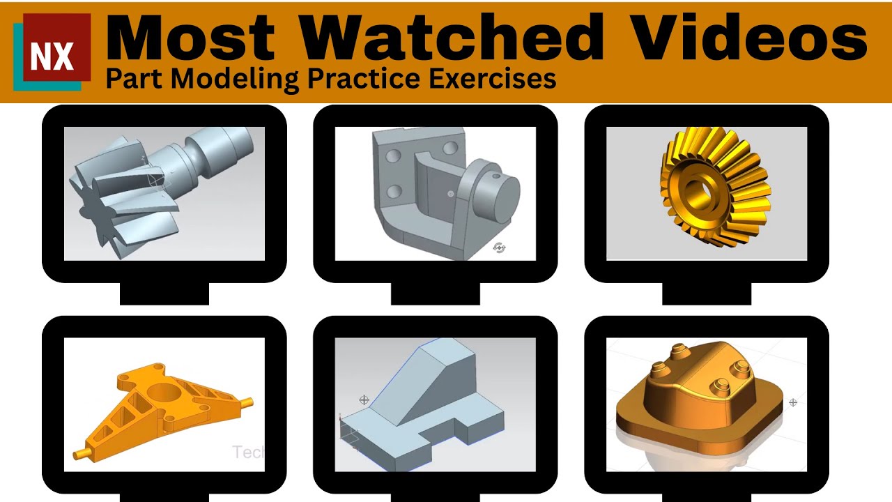 [MOST WATCHED] Part Modeling Practice Exercises in my Channel